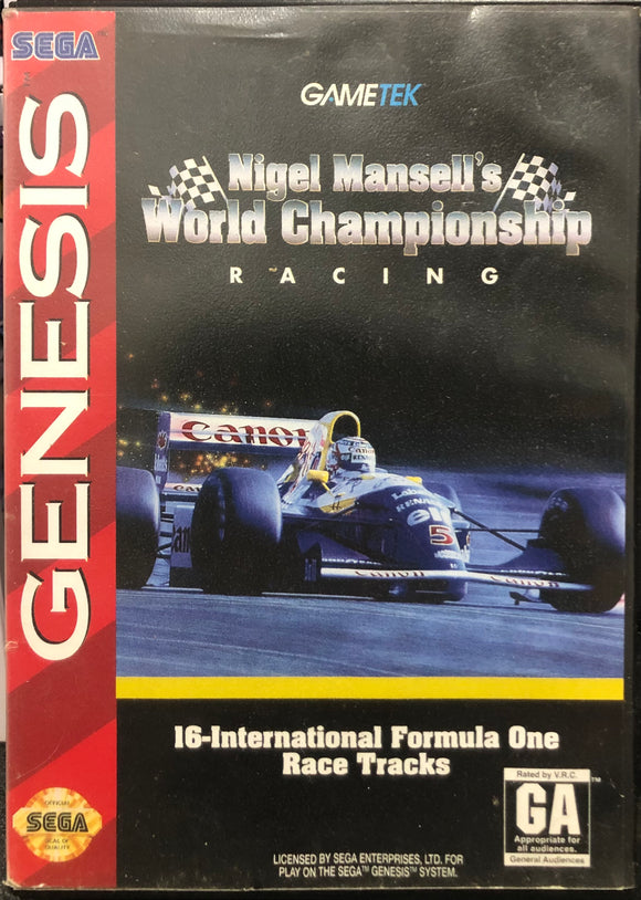 Nigel Mansell's World Championship Racing Mega Drive