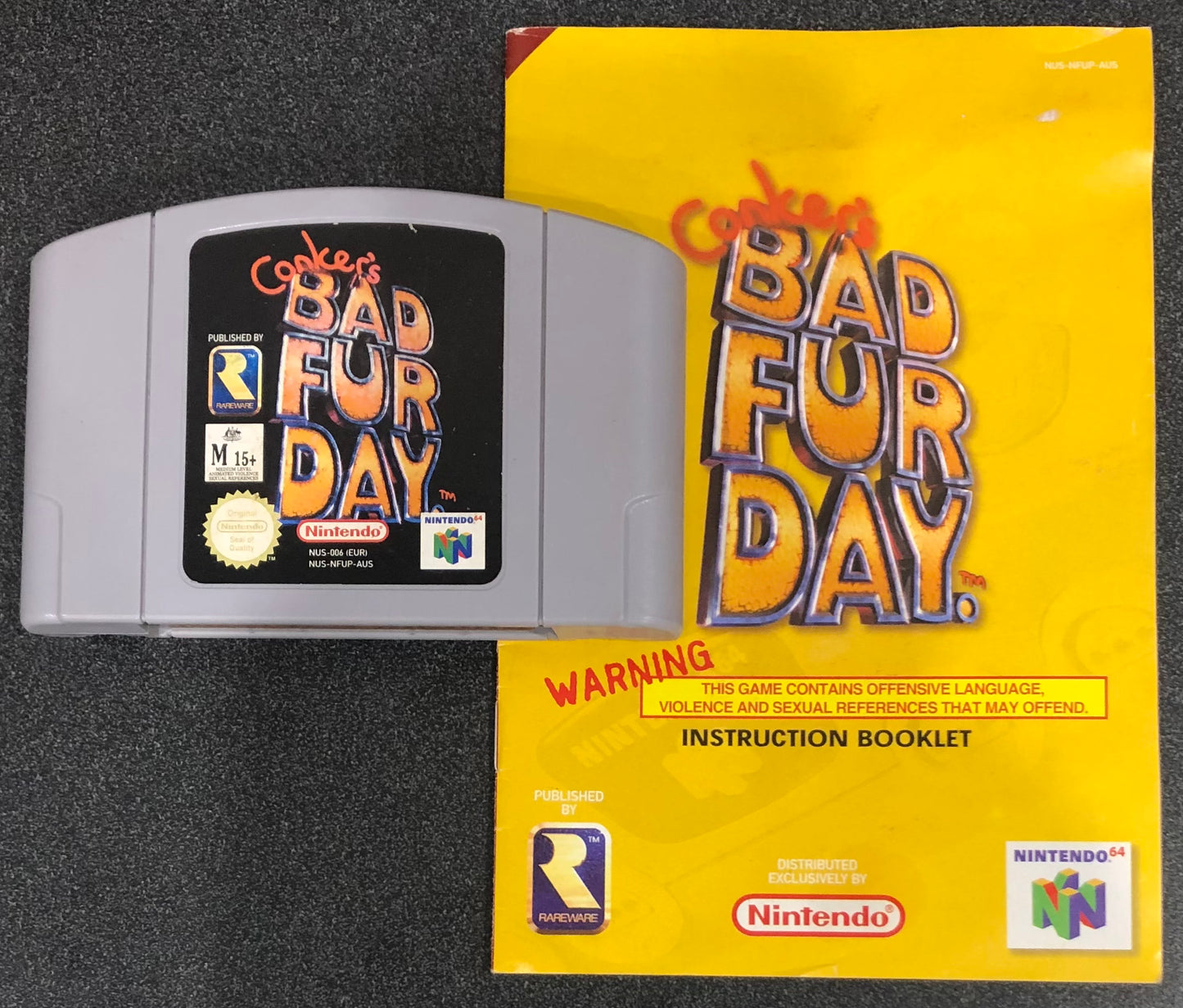 Conker's Bad Fur Day N64 with Manual