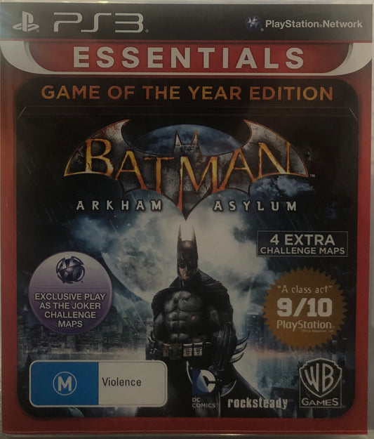 Batman Arkham Asylum GOTY PS3