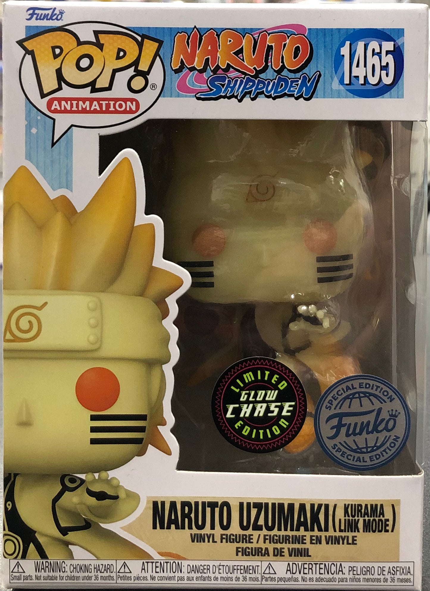 Naruto - Naruto Uzumaki (Kurama Link Mode) US Exclusive CHASE Pop! Vinyl