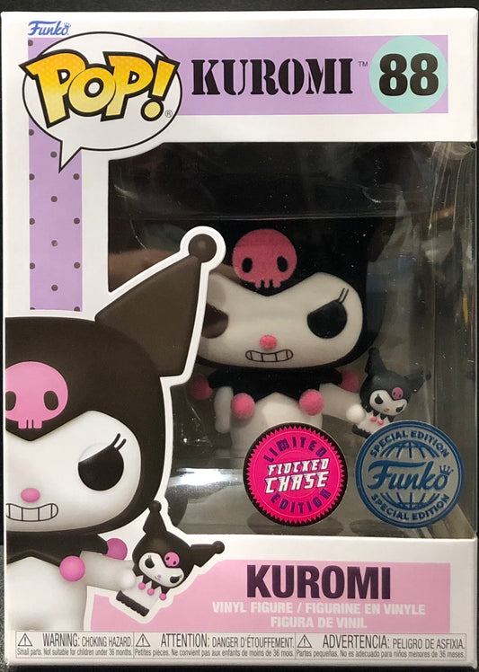 Hello Kitty - Kuromi with Phone Flocked CHASE Pop! Vinyl