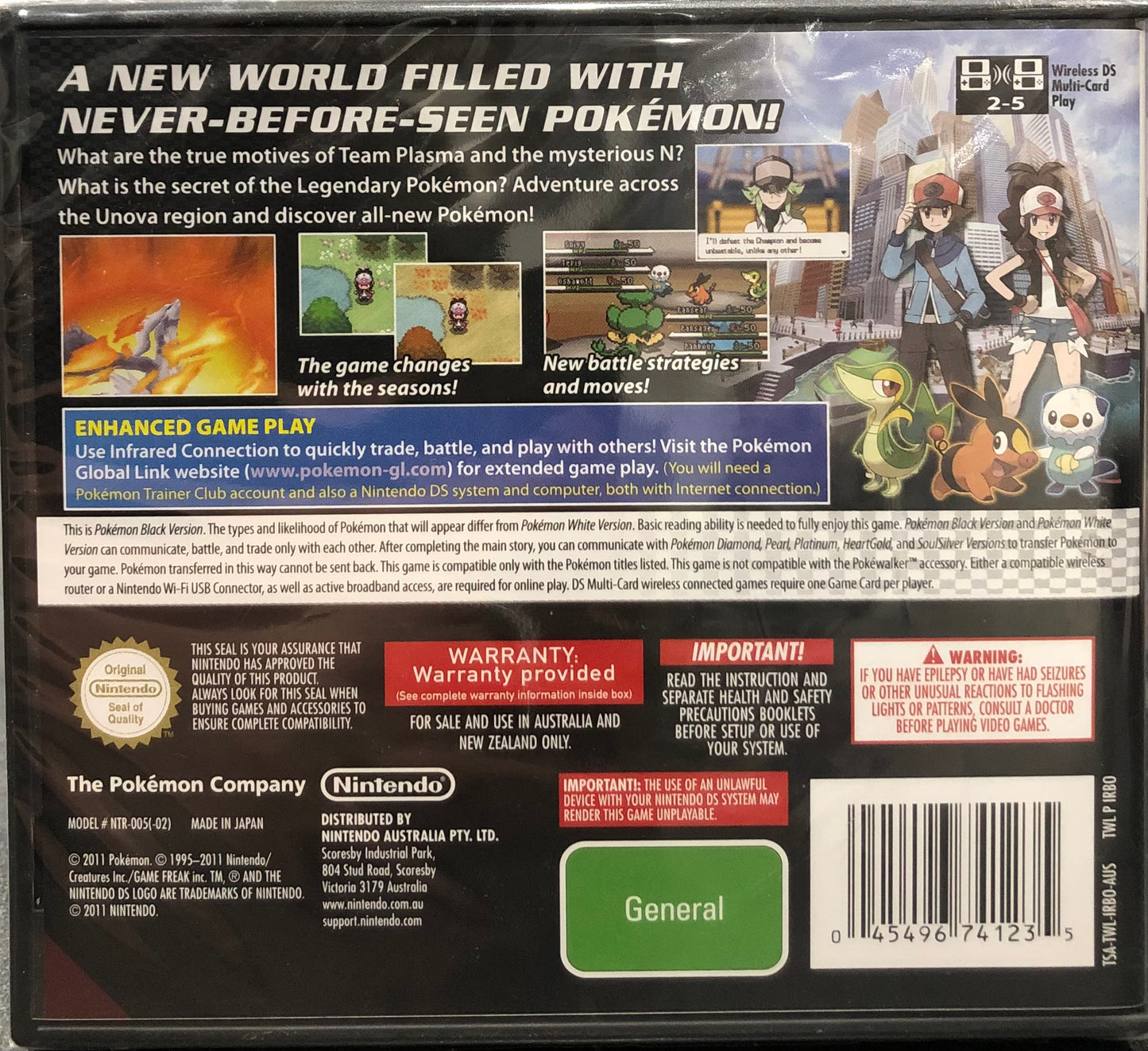 Pokemon Black Version DS *Factory Sealed*