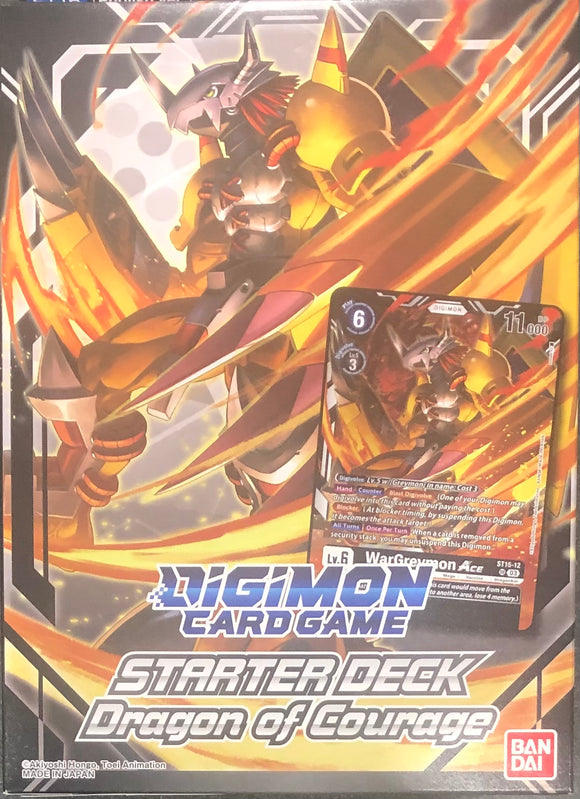 Digimon Card Game Starter Deck Display Dragon of Courage (ST15)