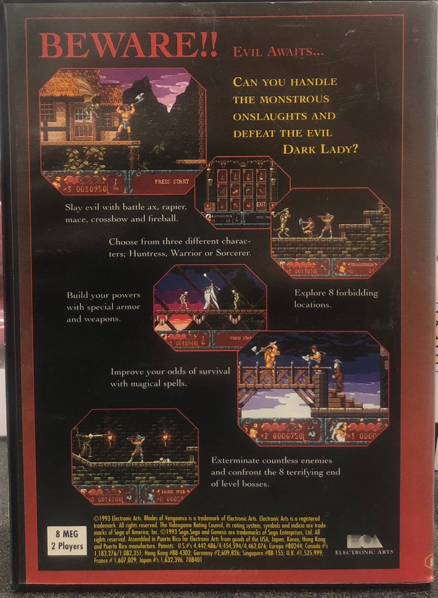 Blades Of Vengeance Mega Drive