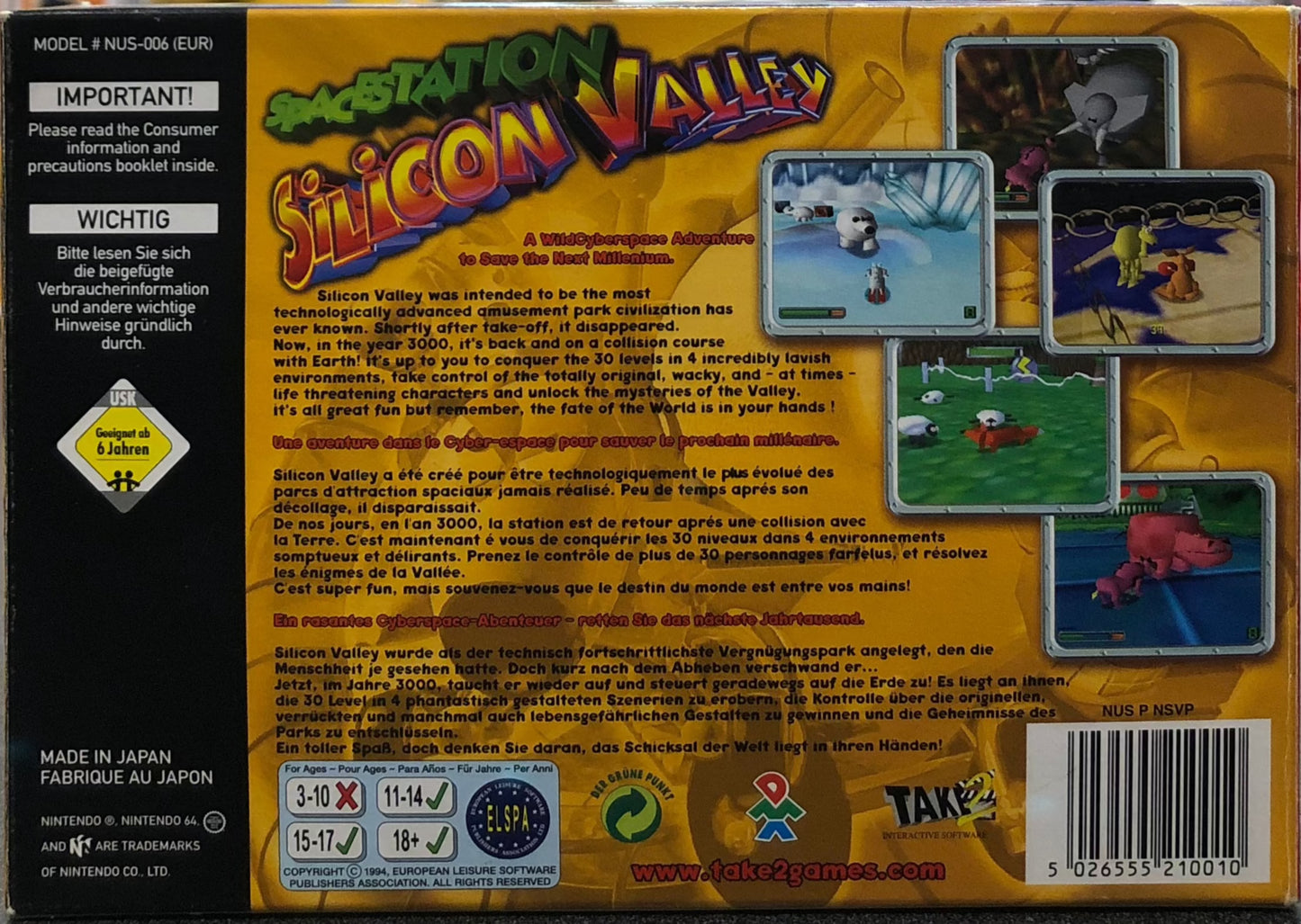 Spacestation Silicon Valley N64