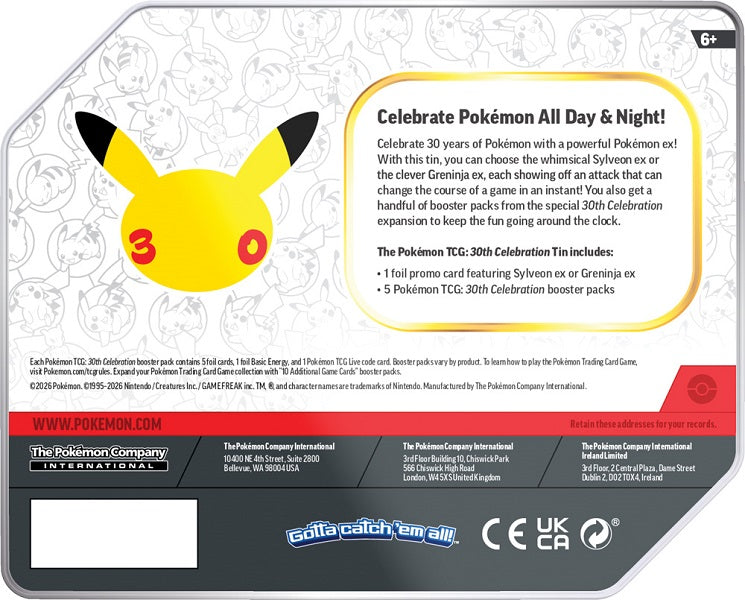 *Pre-order* Pokemon TCG: 30th Celebration Tin (4th December)