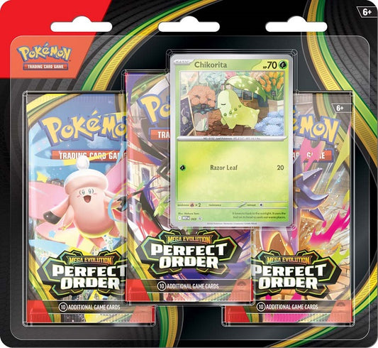 Pokemon TCG: Mega Evolution Perfect Order 3-Booster Blister