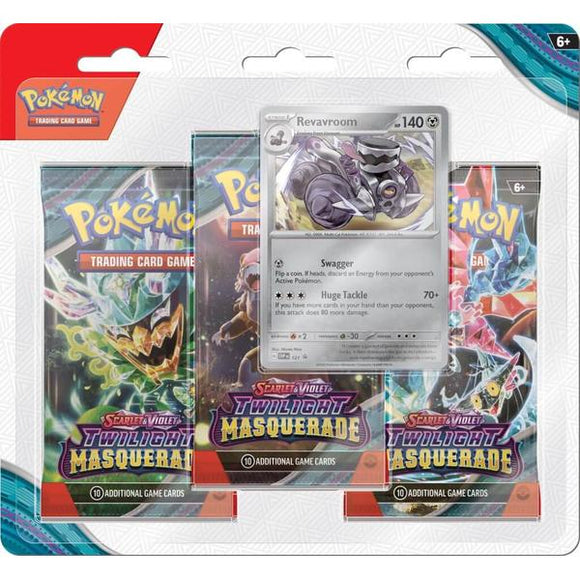 *Pre-order* Pokemon - TCG - Scarlet & Violet 6 Twilight Masquerade Three Booster Blister (24th May)