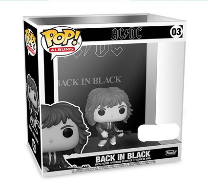 AC/DC - Back in Black Black & White US Exclusive Pop! Vinyl Album - Gametraders Modbury Heights