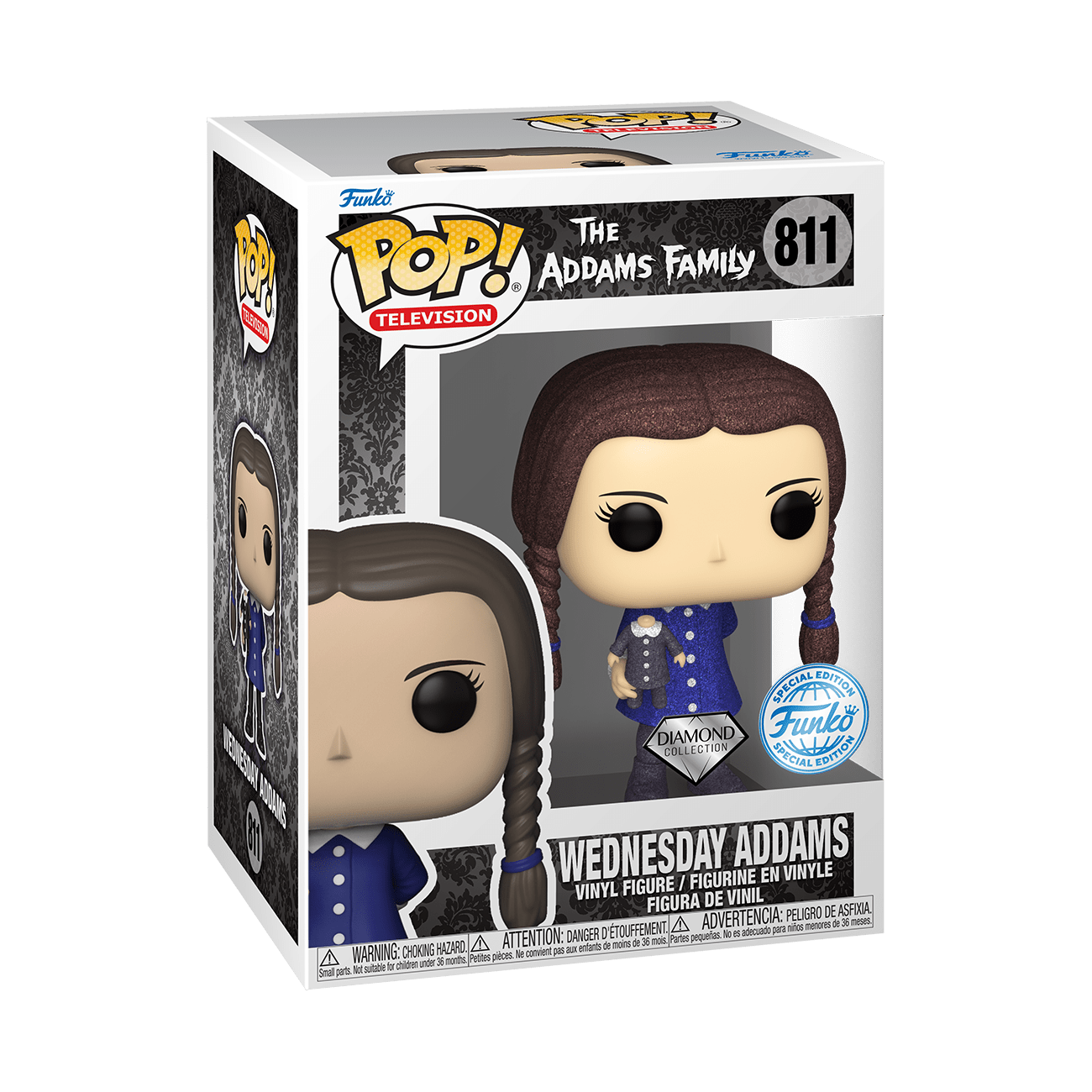 Addams Family (TV) - Wednesday Diamond Glitter Pop! Vinyl - Gametraders Modbury Heights