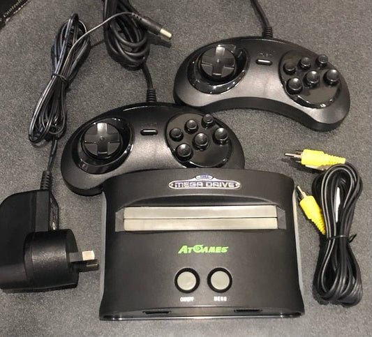 AT Games Sega Mega Drive Console 81 Games In - Built - Gametraders Modbury Heights