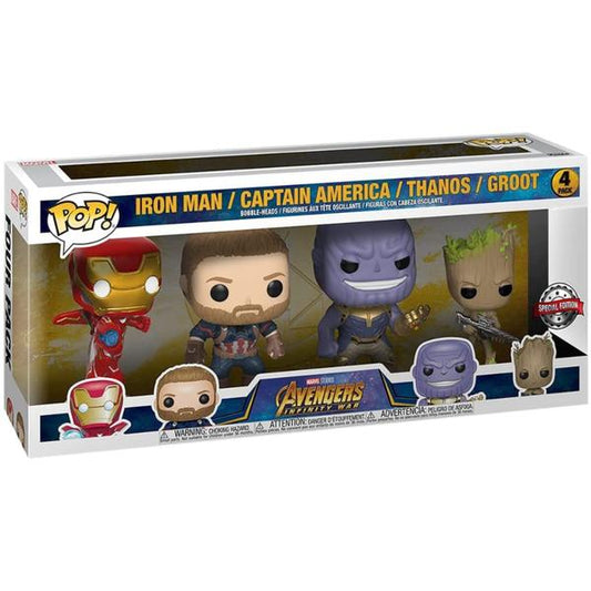 Avengers 3: Infinity War - US Exclusive Pop! Vinyl 4 - pack - Gametraders Modbury Heights