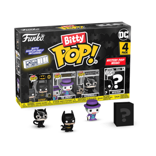 Batman: 85th Anniv. - Batman Bitty Pop! Vinyl 4PK - Gametraders Modbury Heights
