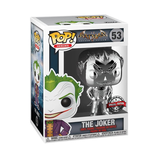 Batman Arkham Asylum - The Joker Silver Chrome US Exclusive Pop! Vinyl - Gametraders Modbury Heights