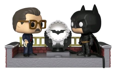 Batman & Commissioner Gordon Light Up Bat - Signal 80th Anniversary Movie Moments Pop! Vinyl - Gametraders Modbury Heights