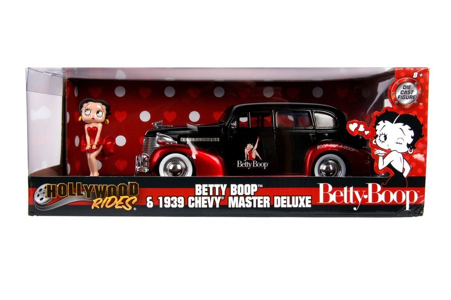 Betty Boop - 1939 Chevy Master Deluxe 1:24 with Figure Hollywood Ride - Gametraders Modbury Heights