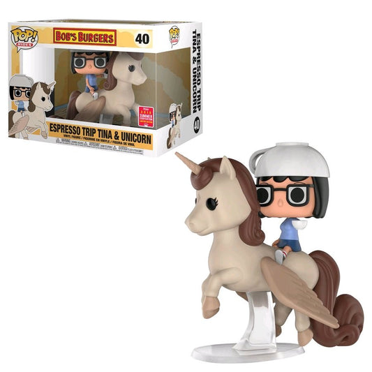 Bob's Burgers - Tina On Unicorn SDCC 2018 US Exclusive Pop! Ride - Gametraders Modbury Heights