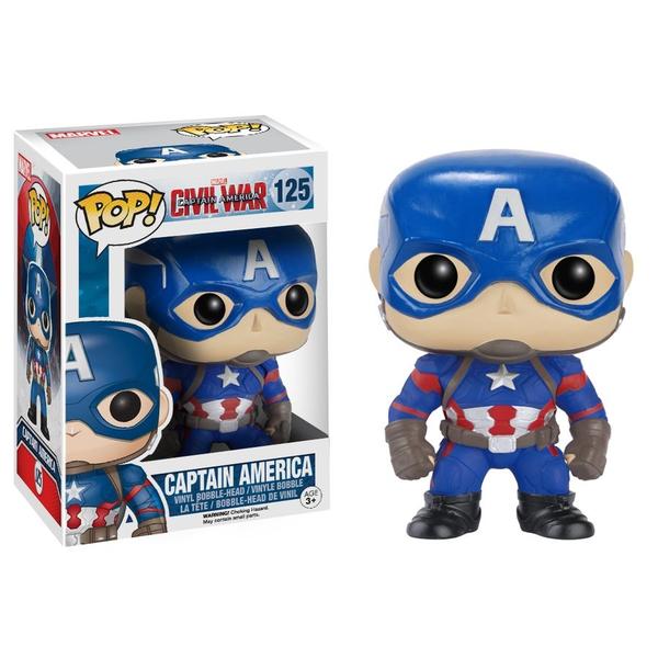 Captain America 3: Civil War - Captain America Pop! Vinyl - Gametraders Modbury Heights