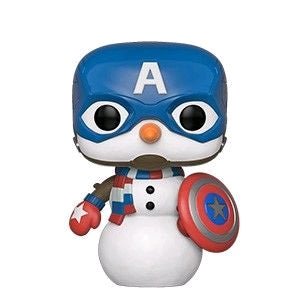 Captain America - Cap Snowman Holiday Pop! Vinyl - Gametraders Modbury Heights