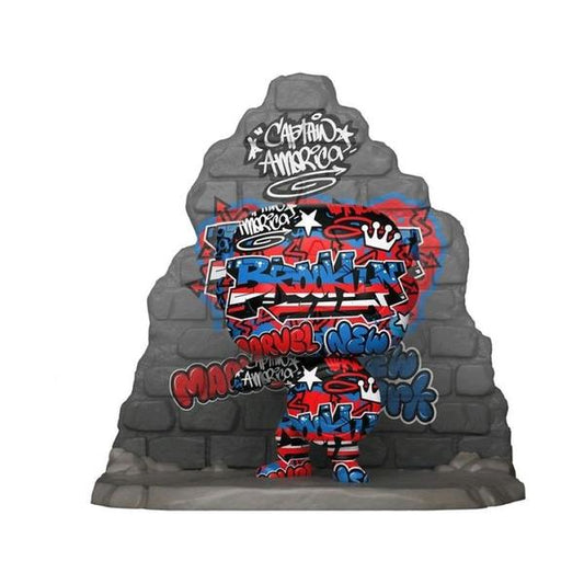 Captain America - Graffiti Deco US Exclusive Pop! Vinyl Deluxe - Gametraders Modbury Heights