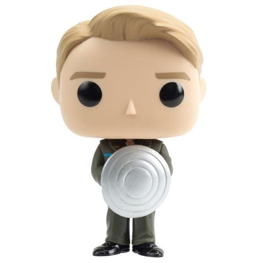 Captain America: The First Avenger - Cap with Prototype Shield Metallic US Exclusive Pop! Vinyl - Gametraders Modbury Heights