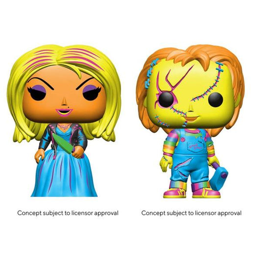 Child's Play 4: Bride of Chucky - Chucky & Tiffany Black Light US Exclusive Pop! Vinyl 2 - Pack - Gametraders Modbury Heights