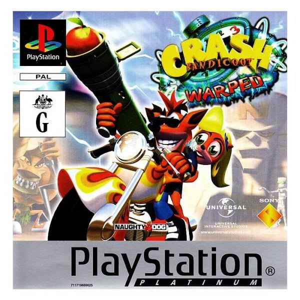Crash Bandicoot 3 Warped PS1 - Gametraders Modbury Heights
