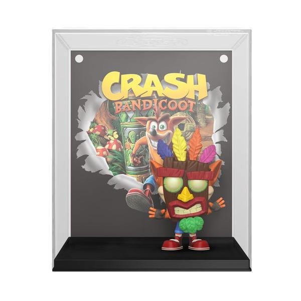 Crash Bandicoot - Crash with Aku Aku Mask US Exclusive Pop! Vinyl Cover - Gametraders Modbury Heights