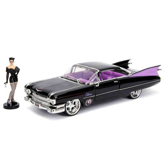 DC Bombshells - Catwoman 1959 Cadillac 1:24 Scale Hollywood Rides Diecast Vehicle - Gametraders Modbury Heights