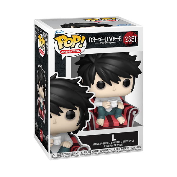 Death Note - L on Chair Pop! Vinyl - Gametraders Modbury Heights