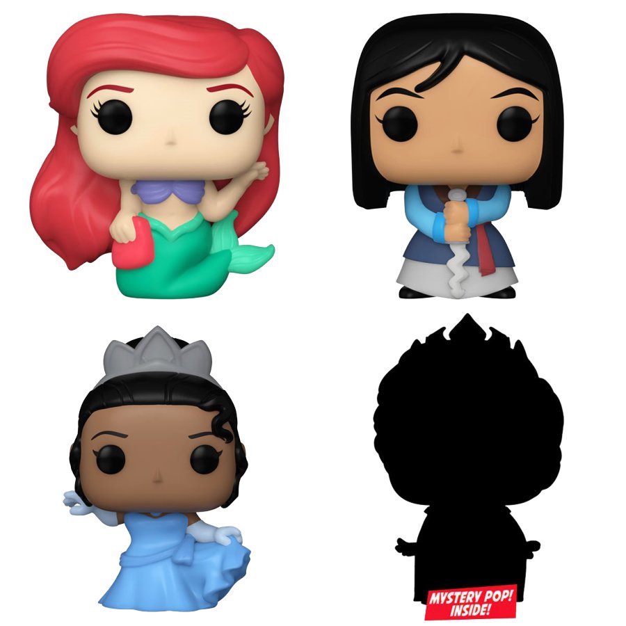 Disney Princess - Ariel Bitty Pop! Vinyl 4 - Pack - Gametraders Modbury Heights