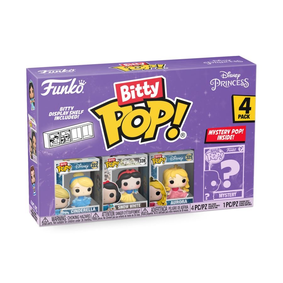 Disney Princess - Cinderella Bitty Pop! Vinyl 4 - Pack - Gametraders Modbury Heights