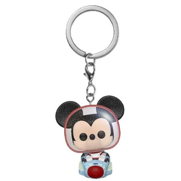 Disney World - Mickey Space Mountain Diamond Glitter 50th Anniversary US Exclusive Pocket Pop! Vinyl Keychain - Gametraders Modbury Heights