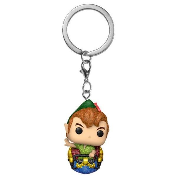 Disney World - Peter Pan on Pan's Flight Diamond Glitter 50th US Exclusive Pocket Pop! Vinyl Keychain - Gametraders Modbury Heights