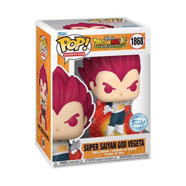 Dragon Ball Super: Broly - Super Saiyan God Vegeta Pop! Vinyl - Gametraders Modbury Heights