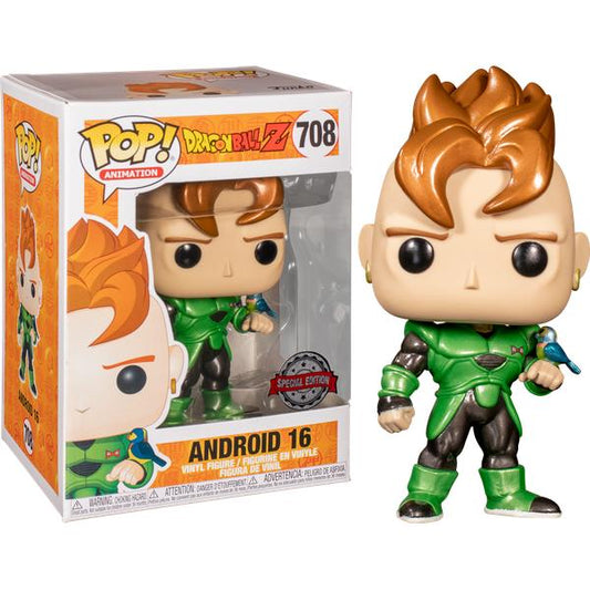 Dragon Ball Z - Android 16 Metallic US Exclusive Pop! Vinyl - Gametraders Modbury Heights