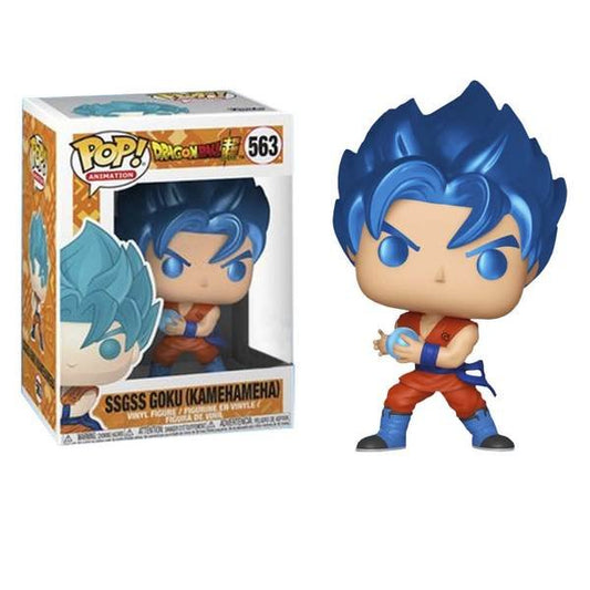 Dragon Ball Z - SSGSS Goku w/Kamehameha Metallic Pop! Vinyl - Gametraders Modbury Heights