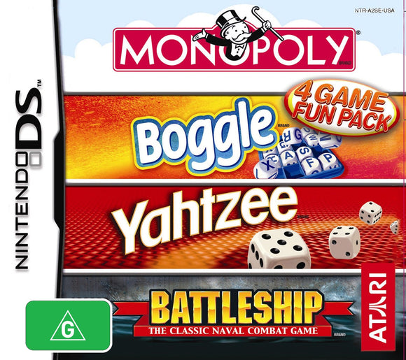 Monopoly - Boggle - Yahtzee - Battleship DS