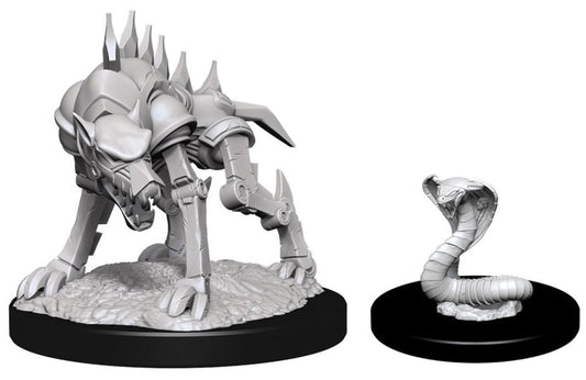 Dungeons & Dragons - Nolzur's Marvelous Unpainted Miniatures: Iron Cobra & Iron Defender - Gametraders Modbury Heights