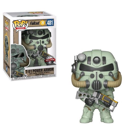 Fallout 76 - T - 51 Power Amor (Green) US Exclusive Pop! Vinyl - Gametraders Modbury Heights