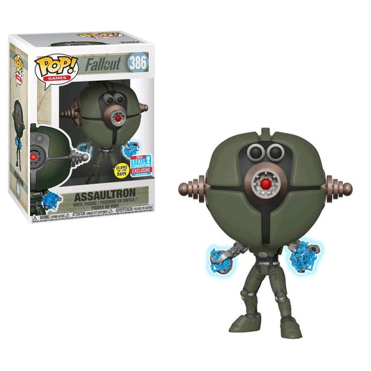 Fallout - Assaultron Invader Glow NYCC 2018 Exclusive Pop! Vinyl - Gametraders Modbury Heights