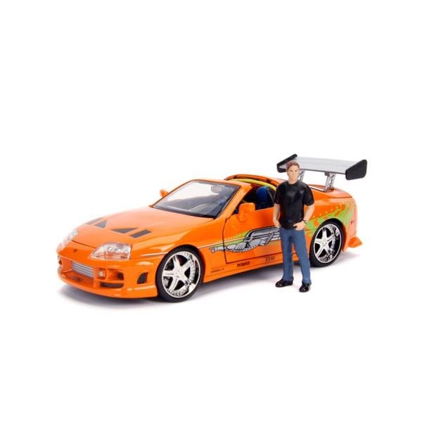 Fast and Furious - Brian's Toyota Supra with Brian 1:24 Scale Diecast Model Kit - Gametraders Modbury Heights