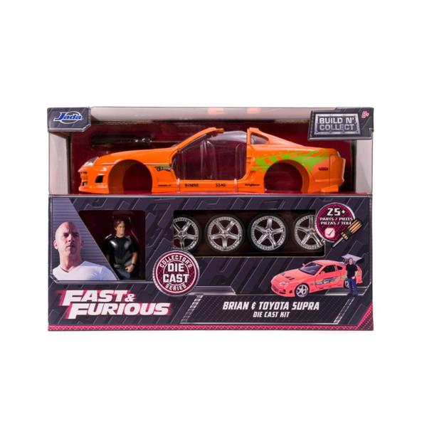 Fast and Furious - Brian's Toyota Supra with Brian 1:24 Scale Diecast Model Kit - Gametraders Modbury Heights