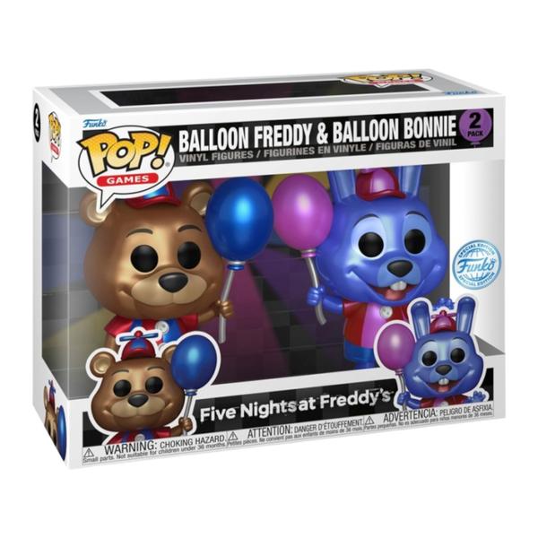 Five Nights At Freddy's - Bonnie & Freddy Metallic Pop! Vinyl 2 - Pack - Gametraders Modbury Heights
