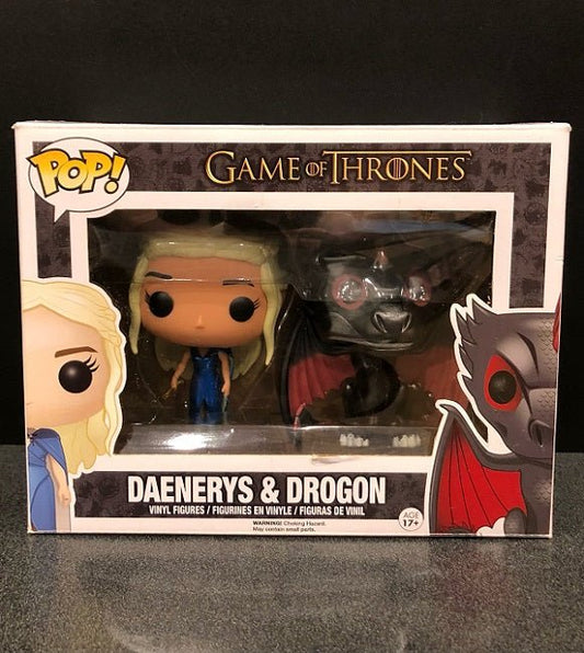 Game of Thrones - Daenerys & Drogon Metallic Pop! Vinyl 2pk - Gametraders Modbury Heights