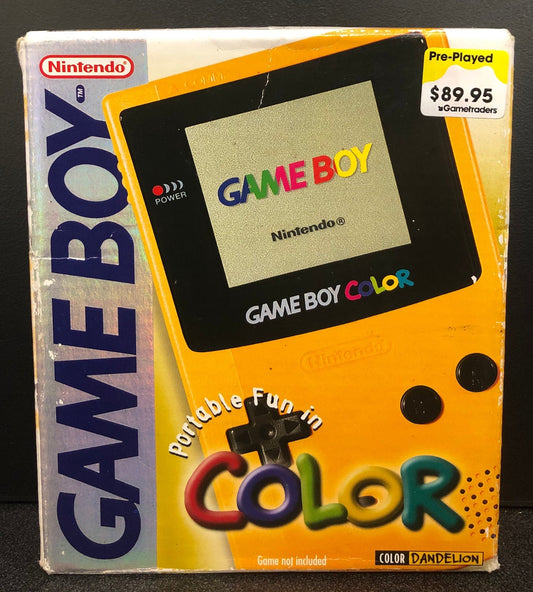 Gameboy Color Console Yellow (Boxed) - Gametraders Modbury Heights