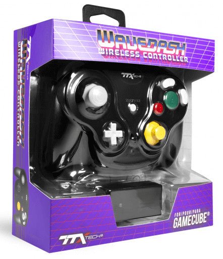 Gamecube Wireless Wavedash 2.4GHZ Controller - Black - Gametraders Modbury Heights