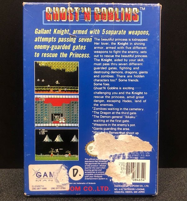 Ghost'N Goblins NES - Gametraders Modbury Heights