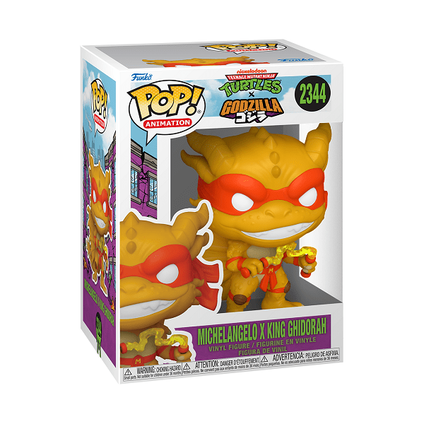 Godzilla x TMNT - Michelangelo X Ghidorah Pop! Vinyl - Gametraders Modbury Heights
