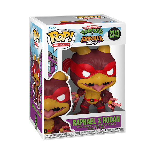 Godzilla x TMNT - Raphael X Rodan Pop! Vinyl - Gametraders Modbury Heights